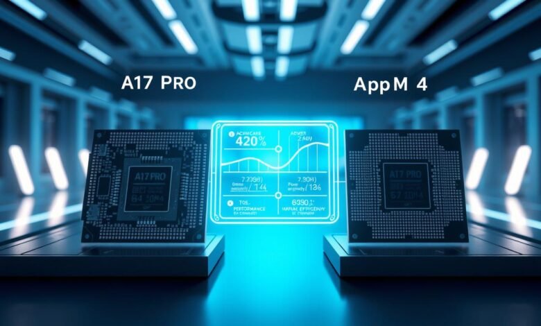A17 Pro vs Apple M4 GPU comparison