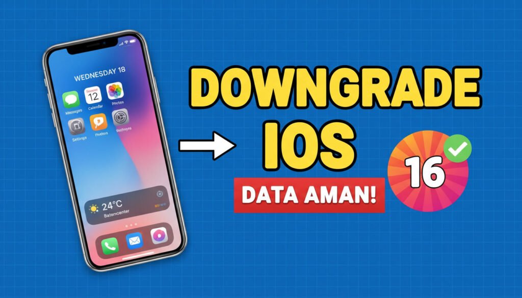 Downgrade iOS 18.2 ke iOS 16.7