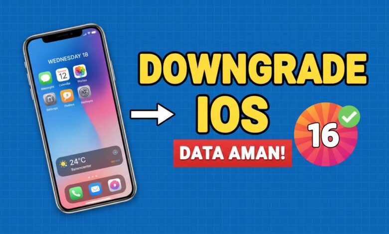 Downgrade iOS 18.2 ke iOS 16.7
