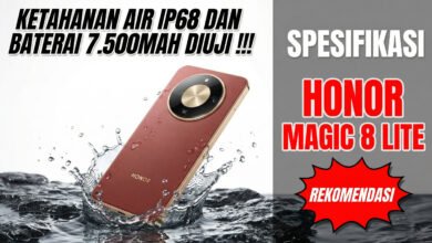 Honor Magic8 Lite Ip68, Baterai Honor Magic8 Lite