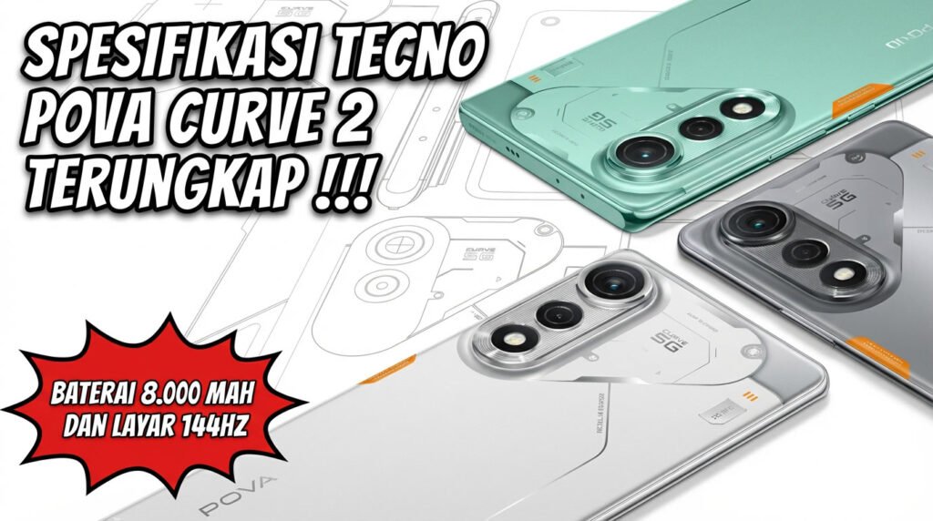 Spesifikasi Tecno Pova Curve 2, Baterai 8000 Mah Tecno