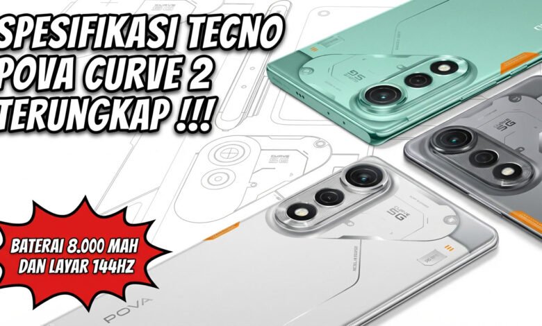 Spesifikasi Tecno Pova Curve 2, Baterai 8000 Mah Tecno