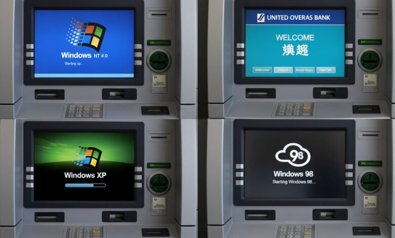 Windows XP SP3 ATM bank