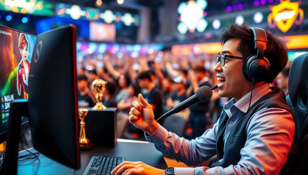 caster e-sports Indonesia