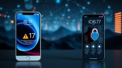 iOS 17 keamanan vs iOS 16