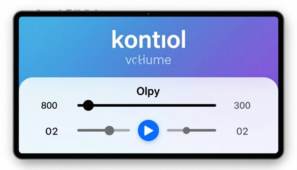kontrol volume geser ikon layar
