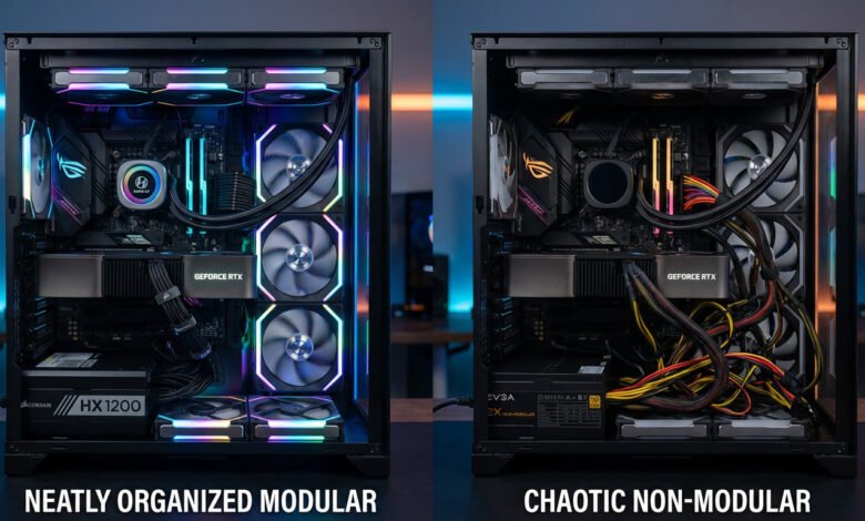 psu modular vs non modular pentingnya cable management pada pc gaming