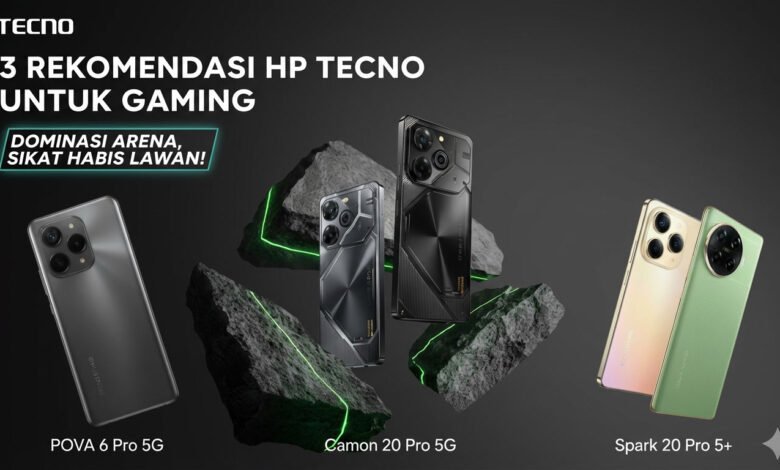 3 Rekomendasi HP Tecno untuk Gaming