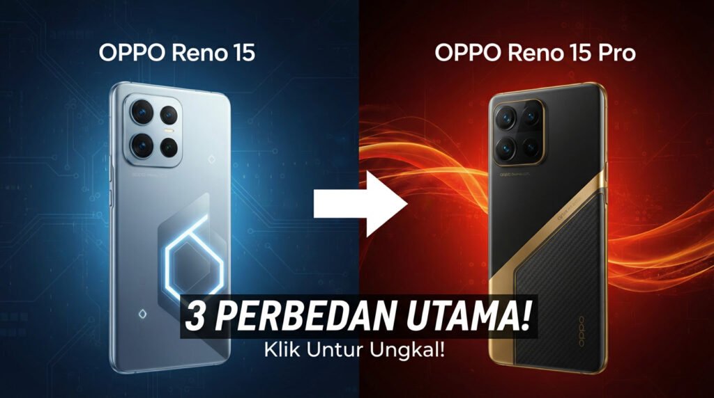 Bandingkan Oppo Reno 15 vs 15 Pro