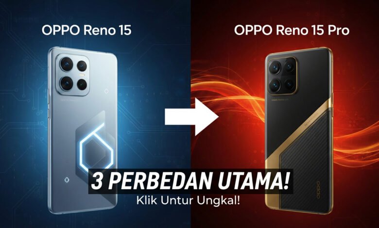 Bandingkan Oppo Reno 15 vs 15 Pro