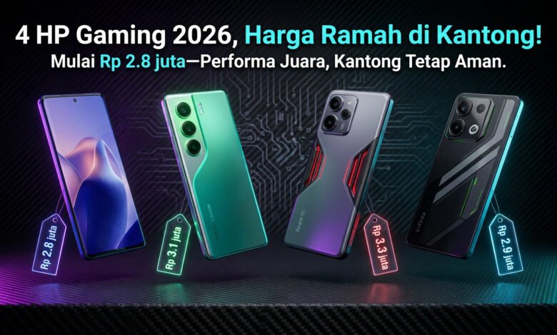 Daftar 4 HP Gaming Yg Ramah di Kantong