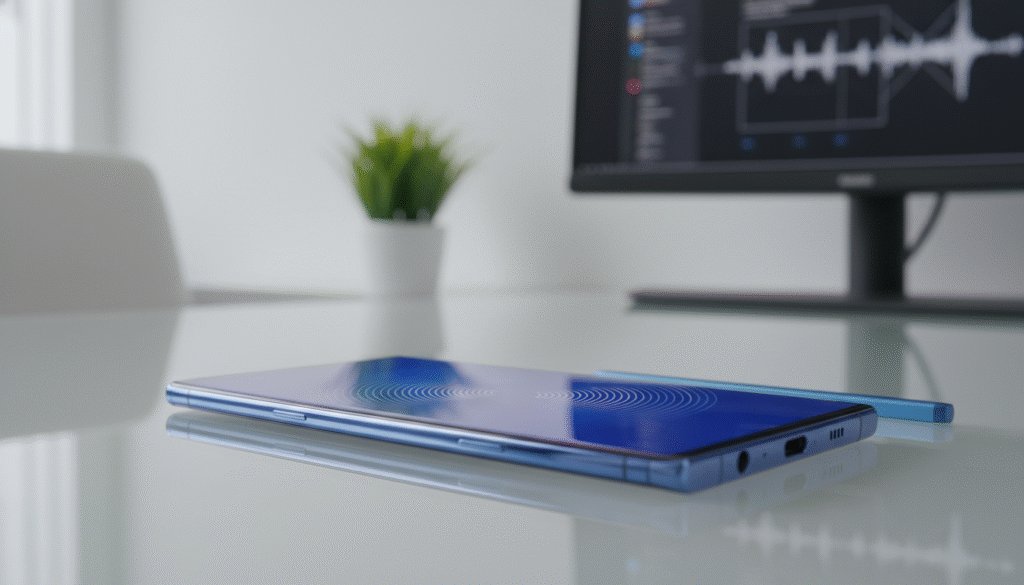 Gambar Samsung Galaxy Note 10 dengan speaker stereo