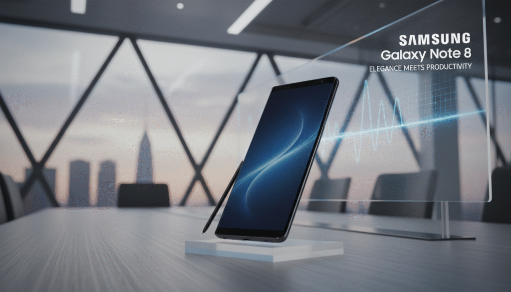 Gambar Samsung Galaxy Note 8 dengan desain elegan