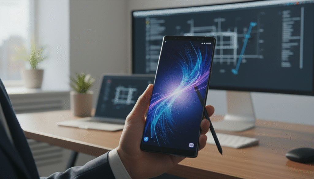 Gambar Samsung Galaxy Note 8 dengan layar Infinity Display