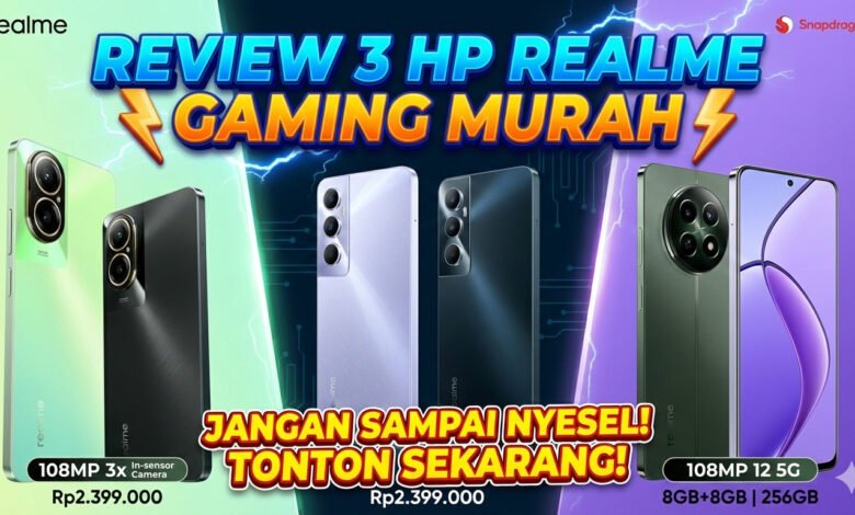Review 3 HP Realme Gaming Murah